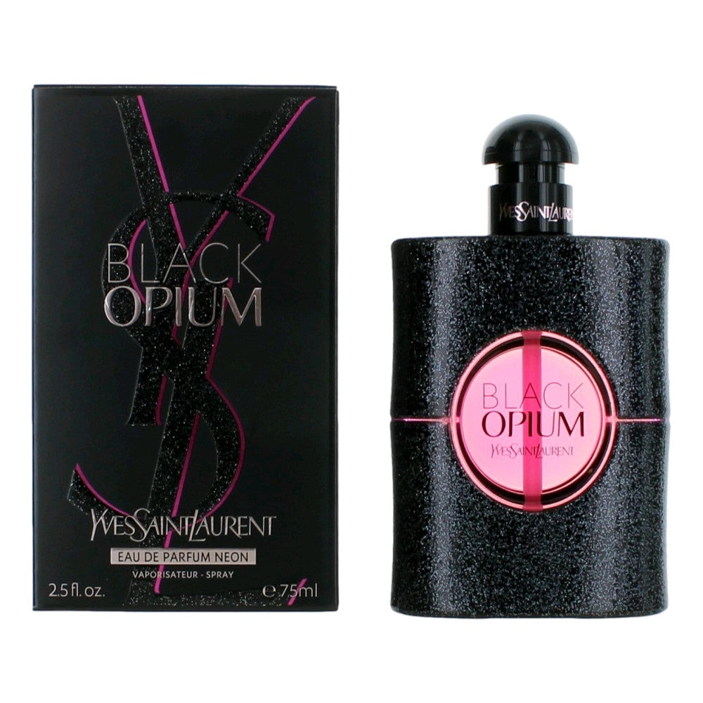 Black Opium Neon by Yves Saint Laurent, 2.5 oz Eau De Parfum Spray for Women