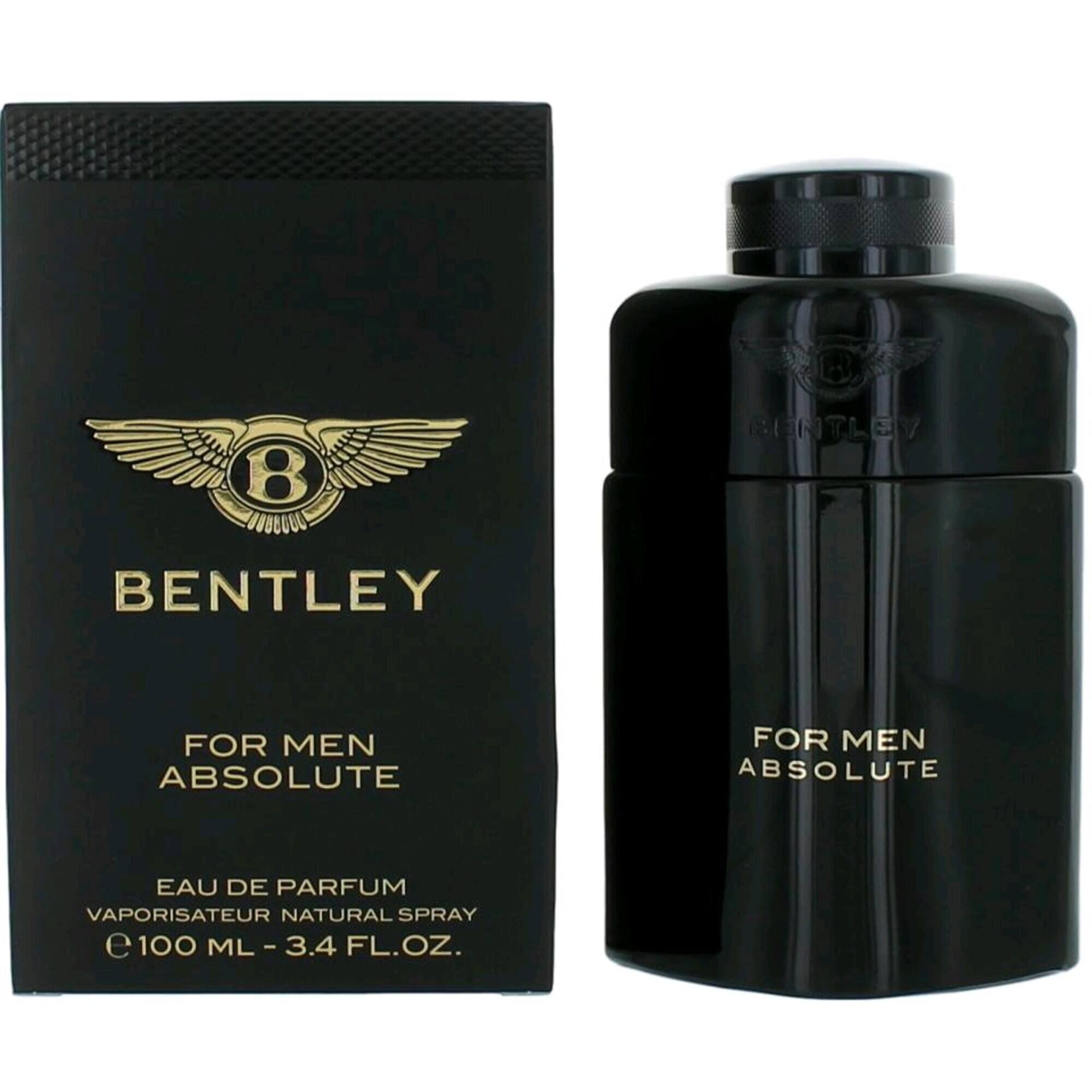 Bentley Men's Eau De Parfum Spray - Absolute with Masculine Fragrance, 3.4 oz